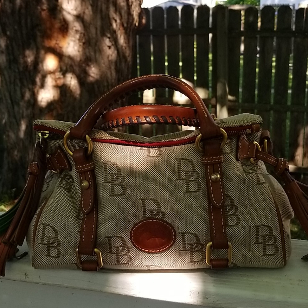 Dooney and bourke signature mini satchel